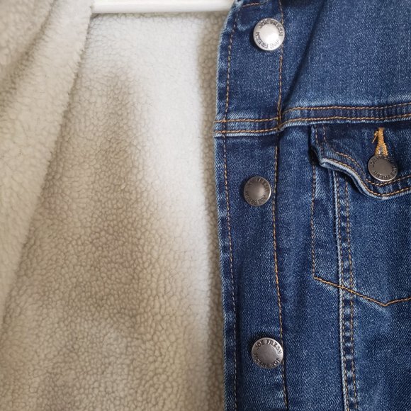 Girls' sherpa jean jacket - Picture 2 of 3